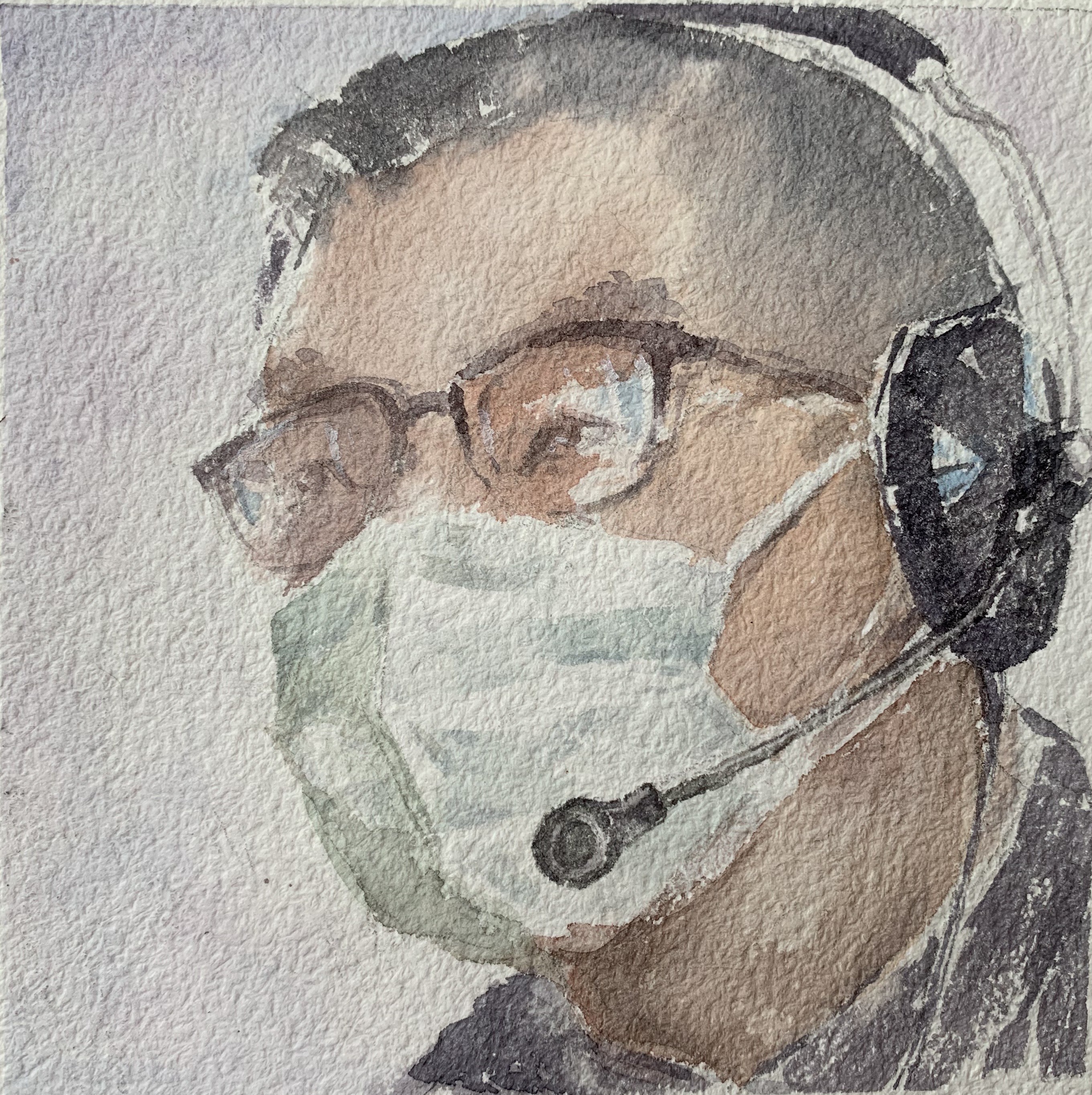 沈显威  乐山九三学社 坚守者 (1 )（水彩画）.jpg