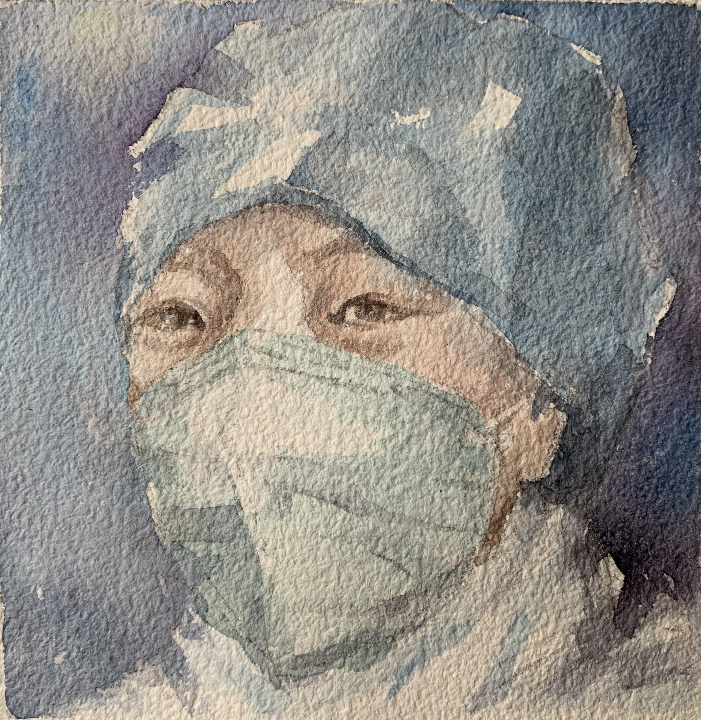 沈显威  乐山九三学社 坚守者( 7)  （水彩画）.jpg